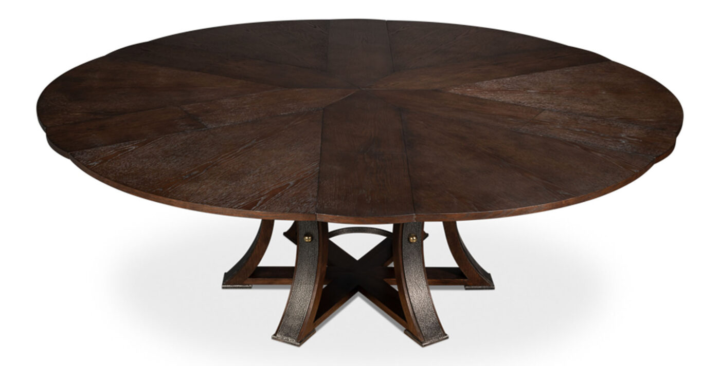 Sarreid 55225-BB Burnt Brown Tower Jupe Table