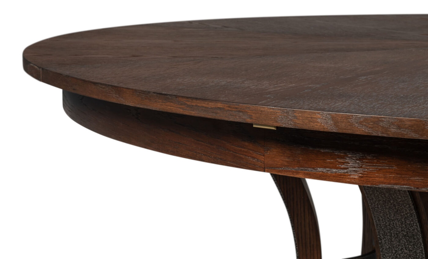 66-84 Jupe Dining Table with Dark Walnut Finish - Image 4