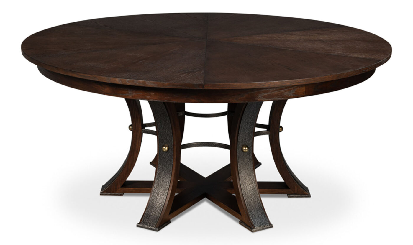 66-84 Jupe Dining Table with Dark Walnut Finish - Image 7