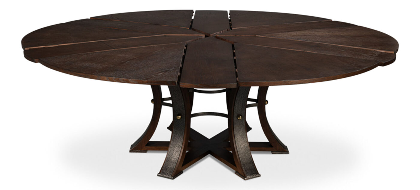 66-84 Jupe Dining Table with Dark Walnut Finish - Image 10