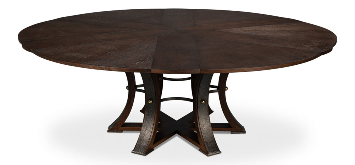 66-84 Jupe Dining Table with Dark Walnut Finish - Image 11