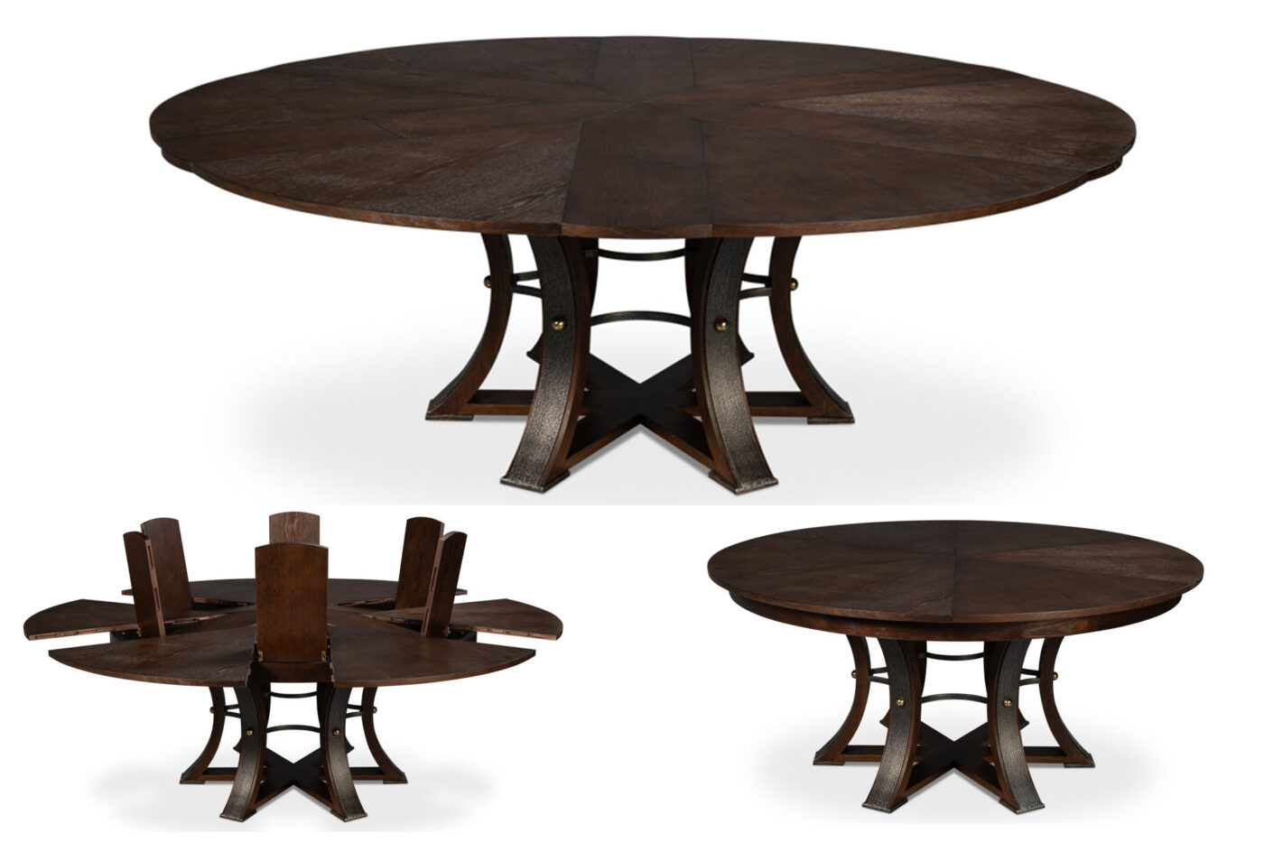 66-84 Jupe Dining Table with Dark Walnut Finish - Image 14