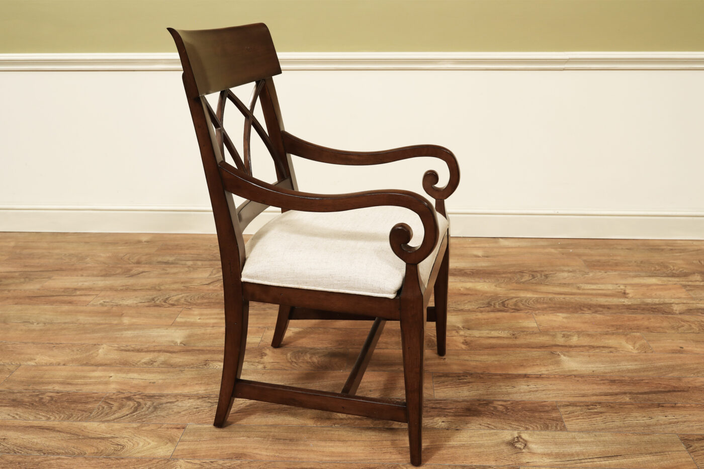 Robust Large-Framed Cross-Back Dining Room Chairs - Image 11