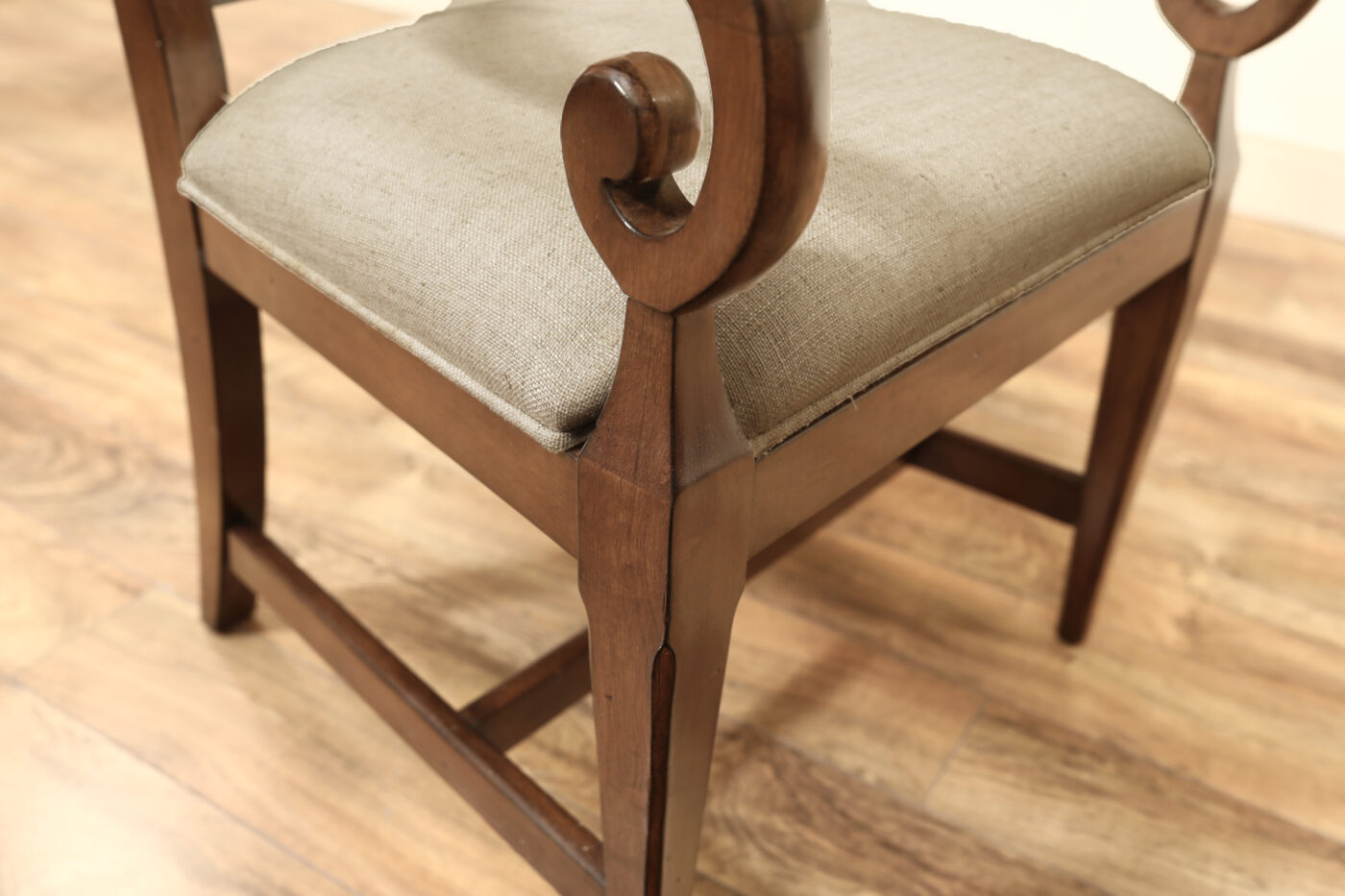 Robust Large-Framed Cross-Back Dining Room Chairs - Image 8