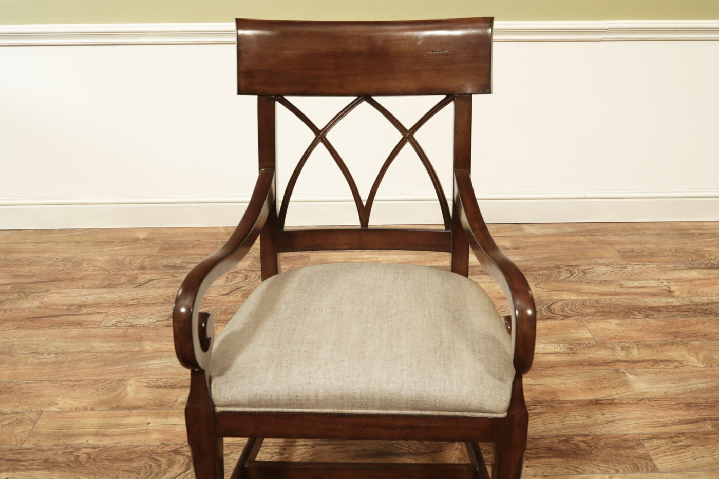 Robust Large-Framed Cross-Back Dining Room Chairs - Image 7