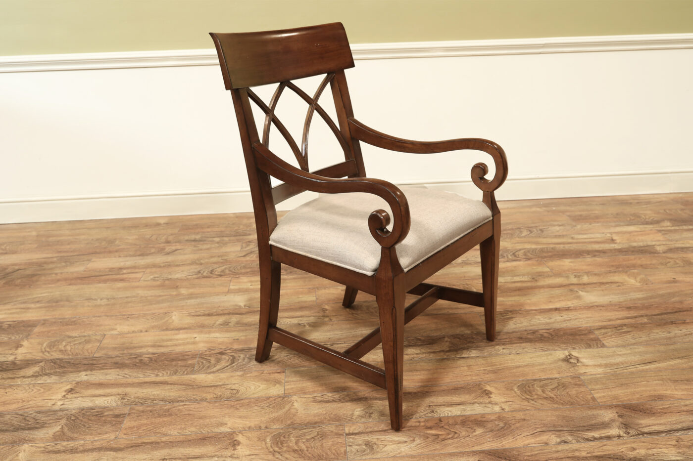 Robust Large-Framed Cross-Back Dining Room Chairs - Image 6