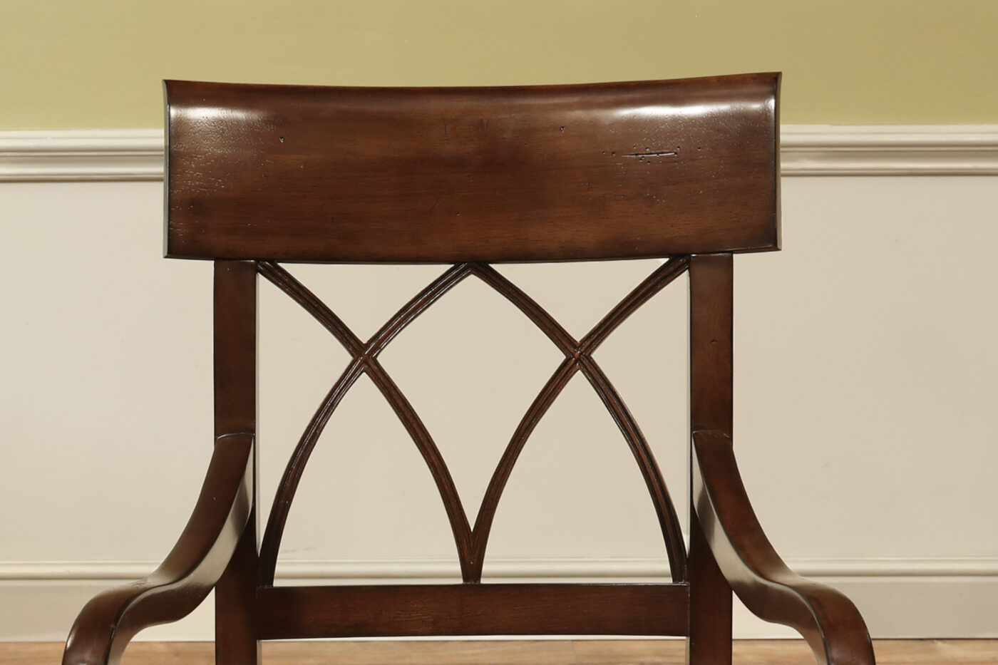 Robust Large-Framed Cross-Back Dining Room Chairs - Image 4