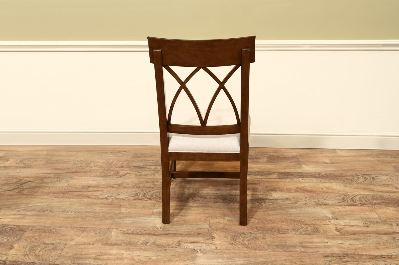 Robust Large-Framed Cross-Back Dining Room Chairs - Image 17