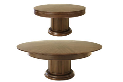 True Round to Round Mechanical Walnut Jupe Table